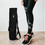 Muka Customized Black Yoga Mat Carrier, Embroidered Zipper Closure Gym Bag with Pockets