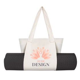 Muka Custom Yoga Mat Bag, Shoulder Tote Bag with Mat Carrier Pocket for Yoga, Pilates, Travel, Gym