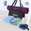 Muka Custom Gym Bag with Yoga Mat Holder Large Capacity, Waterproof Duffel Bag Yoga Mat Carrier - Black