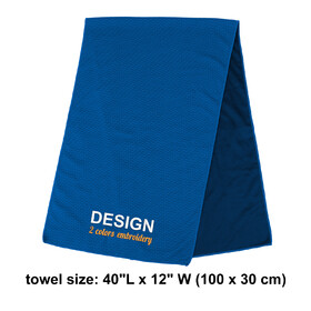 Muka Custom Cooling Towel, Embroidered Sweat Towel with Logo/Text, Iced Head Neck Wrap for Yoga