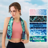 Muka Personalized Cooling Towels for Neck and Face 40x12 Inch, Custom Cooling Towel Sublimation - Full Color, Full Bleed