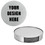 Set of 6 Custom Round Cup Coasters, Stainless Steel Bar Favor Coasters with Holder for Drinks