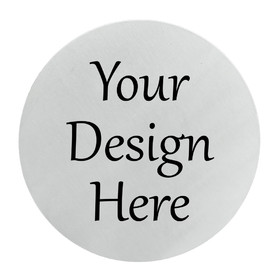 Custom Stainless Steel Round Coaster 4 Inches, Logo Printed Personalized Coasters, Industrial Style Drinking Coasters