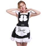 Custom Cute Maid Aprons for Women, Kitchen Cooking Vintage Apron, Halloween Party Costume Accessories
