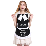 Aspire Personalized Cotton Kitchen Aprons with Pocket Bowknot Front Cosplay Apron Gardening Crafting Working