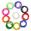 Muka 100 PCS Personalized Ultra Thin Silicone Bracelets 1/5" Rubber Wristbands for Fundraisers