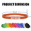 Muka 100 PCS Personalized Ultra Thin Silicone Bracelets 1/5" Rubber Wristbands for Fundraisers