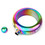 TOPTIE Customized Laser Engrave Bracelet Flask with Stainless Steel Funnel, 3.5oz Rainbow Flask for Women