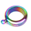 TOPTIE Customized Laser Engrave Bracelet Flask with Stainless Steel Funnel, 3.5oz Rainbow Flask for Women