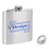 TOPTIE Customized Men Flask 6OZ, Color Imprint Silver Drinking Flask Groomsmen Flask Travel Flask