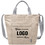 TOPTIE Custom Canvas Handbags with Zipper, Design Logo on Your Tote Handbag, Personalized Gift