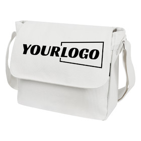 TOPTIE Custom Canvas Messenger Bag with logo, Add Image/ Text on Your Shoulder Bag for Daily Use