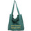 TOPTIE Custom Embroidery Canvas Tote Bag, Add Name on Shoulder Handbag Bag with Outside Pocket