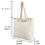 TOPTIE Custom Embroidery Canvas Shoulder Bag with Two Side Pockets, Durable Large Shopping Bags, Add Your Logo on Bag