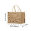 TOPTIE Custom Design Burlap Beach Tote Bag, Add Logo on Jute Gift Bag for Christmas Party