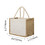 TOPTIE Custom Canvas Burlap Tote Bag, Logo Printed on Shopping Bag Bridesmaid Wedding Bag
