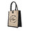 TOPTIE Custom Jute Handbags with Handles & Button Closure, Add Your Logo on Beach Tote Bags, Personalized Christmas Gifts