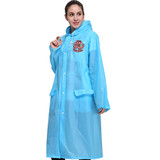 TOPTIE Customized EVA Raincoat with Pockets and Hood, Reusable Waterproof Rain Poncho for Club Party
