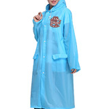 Custom EVA Raincoat with Pockets and Hood, Reusable Waterproof Rain Poncho for Party Club Activity
