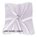 Custom Satin Scarf Sublimation Bandana Printing, Personalized Logo / Text Square Scarf Handkerchief