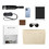 Muka Custom Bedside Soft Bag, Laser Engrave Logo or Text, Felt Sofa Storage Bag for TV Remote Control, Phone and Magazines