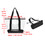 TOPTIE Custom Clear Tote Bags, Design Pool Waterproof Shoulder Handbag, Add Your Logo on bag
