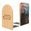 Aspire Custom Wooden Bookends, Non-slip Beech Book Stands - Small Semicircle