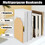 Aspire Custom Wooden Bookends, Non-slip Beech Book Stands - Small Semicircle