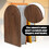 Aspire Custom Black Wooden Bookends, Non-slip Walnut Book Stands - Small Semicircle