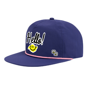 TOPTIE Custom 5-Panel Flat Brim Baseball Cap, Quick Dry Rope Cap, Unisex Sun Protection Hat for Outdoor