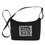 Muka Custom Printed Nylon Crossbody Purse with Logo, Small Square Zipper Shoulder Bag