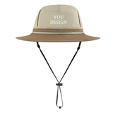 TOPTIE Personalized Embroidery Sun Hats, UPF 50+ Hiking Hats, Breathable Color Blocking Boonie Hats for UV Protection