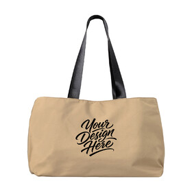 Muka Custom Printed Large Nylon Tote Bag with Logo, Unisex Waterproof Travel Handbag