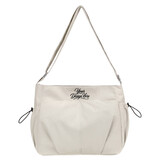 Muka Custom Nylon Hobo Crossbody Bag, Messenger Bag with Logo