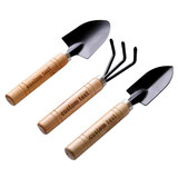 Muka 3 Pcs Custom Garden shovel, Personalized Garden Tool Set, Gardening Tool Wooden Handle with Logo