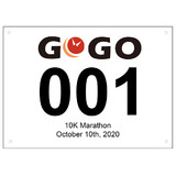GOGO 100PCS Custom Tyvek Race Bibs, 8-1/4" x 6" Sequence Competitor Numbers for Marathon Races and Events