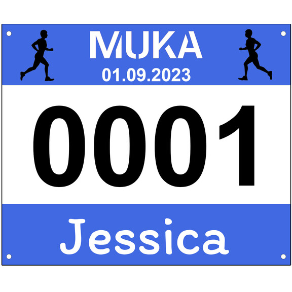 Muka Custom Race Bibs Tyvek Numbers - for Marathon Sports Competition Events (100/ 500/ 1000/ 2000PCS)