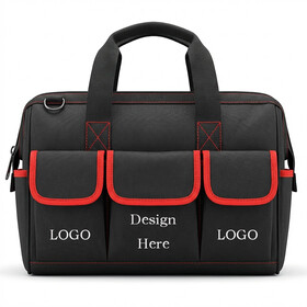 Muka Custom 17 Inch Tool Bag 600D Oxford Cloth Handheld Tool Organizer for Electricians and Home Repair