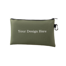 Muka Custom Oxford Cloth Tool Pouch Large Capacity Zipper Tool Bag with Hook for Hardware Storage