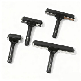 Aspire Printmaking Rubber Brayer Roller Steel Frame Ink Spreader for Block Printing and Art Projects