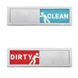 MUKA Dishwasher Magnet Clean Dirty Sign - Push to Select Clean or Dirty Indicator, Includes Adhesive Sticker, Funny Design Magnets 7