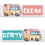 Muka Dishwasher Magnet Clean Dirty Sign - Push to Select Clean or Dirty Indicator, Includes Adhesive Sticker, Cartoon Design Magnets 7"x 2"