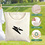 MUKA Canvas Clothespin Bag Organizer with Rotating Hooks Clothespin Hanging Storage Organizer 10.5" x 12.5"
