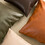 MUKA Faux Leather Throw Pillow Covers, Hand Stitched Leather Sofa Backrest Throw Pillow Decorative Pillow Cover