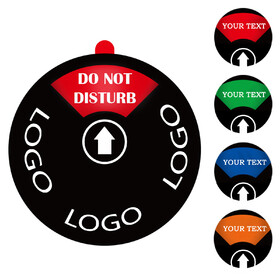 Custom MUKA Office Privacy Door Sign, 4 Options Sign Out Of Office/In A Meeting/Do Not Disturb/Please Knock sign with Magnet, 5"