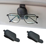 MUKA 2 Pack Sunglasses Holder for Car Sun Visor Eyeglasses Holder and Ticket Card Clip for Car Visor Accessories, Magnetic