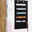 MUKA Hanging Wall Organizer Files Folder 5 Pockets with 2 Hangers Cascading, Pocket Chart for School, Home or Office (Black)