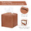 MUKA 4 Pack 5-Inch Square PU Leather Tissue Box Holder Tissue Box Organizer Facial Tissue Dispenser for Home and Office