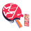DHS Ping Pong Paddle X1007, Table Tennis Racket - Penhold