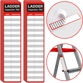 Aspire Ladder Inspection Record Self Adhesive Safety Maintenance Stickers PVC Labels 8.5Inch X 2.0Inch